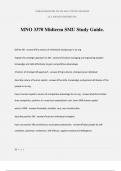 MNO 3370 Midterm SMU Study Guide&period;