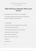 MNO 3370 Exam 3 Questions With Correct Answers&period;