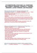 ATI DIABETES MELLITUS EXAM &vert; ALL QUESTIONS AND CORRECT ANSWERS &vert; GRADED A&plus; &vert; VERIFIED ANSWERS &vert; LATEST VERSION &vert; JUST RELEASED