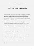 MNO 3370 Exam 2 Study Guide&period;
