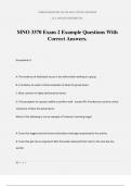 MNO 3370 Exam 2 Example Questions With Correct Answers&period;