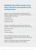 AMEDD RC-Basic Officer Leader Course Phase 1 Module A&colon; Exam Questions with Verified Answers &vert; Latest 2024&sol;2025 