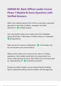 AMEDD RC-Basic Officer Leader Course Phase 1 Module B&colon; Exam Questions with Verified Answers &vert; Latest 2024&sol;2025
