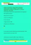 AHN 447 EXAM &num;1 &lpar;MULTIPLE CHOICE&rpar; QUESTIONS AND CORRECT DETAILED  ANSWERS &vert;ALREADY GRADED A&plus; LATEST  UPDATE &vert; 2024-2025