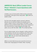 AMEDD RC-Basic Officer Leader Course Phase 1 Module C&colon; Exam Questions with Verified Answers&vert; Latest 2024&sol;2025&period; 