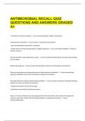 Antimicrobial recall quiz