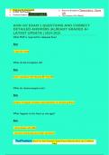 AHN 447   QUESTIONS AND CORRECT DETAILED ANSWERS &vert;ALREADY GRADED A&plus; LATEST UPDATE &vert; 2024-2025