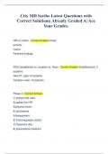 City MD Scribe Latest Questions with  Correct Solutions&vert; Already Graded A&vert; Ace  Your Grades&period;