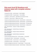 Grip exam local 52 Questions and answers latest with complete solution Rated A&plus;