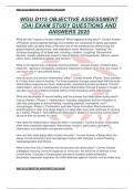 WGU D115 OBJECTIVE ASSESSMENT &lpar;OA&rpar; EXAM STUDY QUESTIONS AND ANSWERS 2025