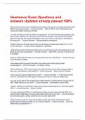 Heartsaver Exam Questions and answers Updated already passed 100&percnt;