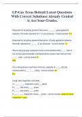 LP-Gas Texas Bobtail Latest Questions  With Correct Solutions&vert; Already Graded  A&vert; Ace Your Grades&period;