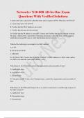 Network&plus; N10-008 All-In-One Exam  Questions With Verified Solutions