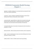 NURS444 Community Health Nursing Chapter 1 Questions answers latest update