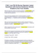 P-99 &sol; Low PSI Oil Burner Operator Latest  Questions with Correct Solutions&vert; Already  Graded A&vert; Ace Your Grades&period;