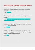Exam 2 &rpar; MHA 710 Exam 2 Review &colon;Questions & Answers&colon; Updated Guide