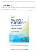 Test Bank for Advanced Assessment Interpreting Findings and Formulating Differential Diagnoses Fifth Edition &lpar;Goolsby&comma; 2022&rpar;&comma; All Chapters
