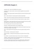 CRPS-B5 Chapter 2 Questions and Answers