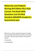Maternity and Pediatric Nursing 