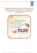 TEST BANK FOR ILLUSTRATED ANATOMY OF THE HEAD AND NECK 6TH EDITION BY MARGARET J&period; FEHRENBACH&vert; SUSAN W&period; HERRING&vert; ALL CHAPTERS WITH QUESTIONS & ELABORATED ANSWERS&vert; 100&percnt; GARANTEED PASS