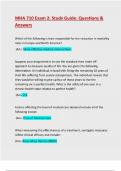 Exam 2&rpar; MHA 710 Exam 2&colon; Study Guide&colon; Questions & Answers &colon; Guaranteed A&plus; Guide