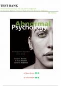 Abnormal Psychology&colon; An Integrative Approach&comma; 8th Edition &ndash; David H&period; Barlow &ndash; Complete Test Bank All Chapters