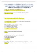 GUAM DRIVERS WRITTEN EXAM &sol;83 QUESTINS WITH CORRECT DETAILED AND VERIFIED ANSWERS