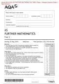 &period; Actual 2024 AQA AS FURTHER MATHEMATICS 7366&sol;1 Paper 1 Merged Question Paper &plus;  Mark Scheme