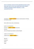 NUR 233 MENTAL HEALTH EXAM 2&lpar;HONDROS&rpar; EXAM LATEST 2024-2025 WITH 125 ACTUAL QUESTIONS AND CORRECT VERIFIED ANSWERS ALREADY GRADED A&plus; 100&percnt; GUARANTEED PASS&excl;        