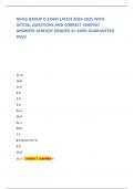 NIHSS GROUP D EXAM LATEST 2024-2025 WITH ACTUAL QUESTIONS AND CORRECT VERIFIED ANSWERS ALREADY GRADED A&plus; 100&percnt; GUARANTEED PASS&excl;        