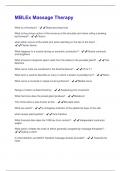 MBLEx Massage Therapy Questions And Answers &vert; 2025 Updated Solutions &vert; 100&percnt; Correct Answers