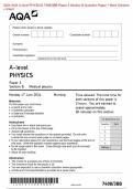 2024 AQA A-level PHYSICS 7408/3BB Paper 3 Section B Question Paper + Mark Scheme  + Insert
