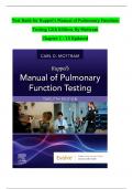 Test Bank for Ruppel&rsquo;s Manual of Pulmonary Function Testing 12th Edition&comma; By Mottram Chapter 1 - 13 Updated