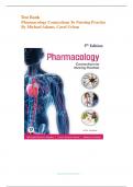 Test Bank For Pharmacology Connections to Nursing Practice 5th Edition by Michael Adams&comma; Carol Urban&vert;&vert; All Chapters&lpar;1-75&rpar; Included&vert;&vert; Complete Guide A&plus;