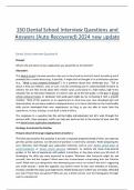 150 Dental School Interview Questions and Answers &lpar;Auto Recovered&rpar; 2024 new update