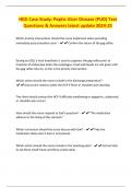 HESI Case Study&colon; Peptic Ulcer Disease &lpar;PUD&rpar; Test Questions & Answers latest update 2024-25