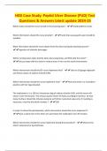 HESI Case Study&colon; Peptid Ulcer Disease &lpar;PUD&rpar; Test Questions & Answers latest update 2024-25