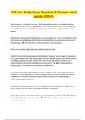 HESI Case Study&colon; Burns Questions & Answers latest update 2024-25