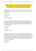 BATES HEENT Assessment Exam with Questions and 100&percnt; Correct Answers Already Passed