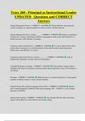 Texes 268  Bundled Exam Questions and CORRECT Answers