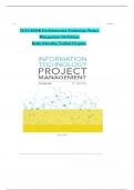 TEST BANK For Information Technology Project Management 9th Edition by Kathy Schwalbe&comma; Verified Chapters 1 - 13 &vert;&vert;Complete A&plus; Guide