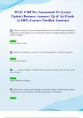 WGU C201 Pre-Assessment V1 &lpar;Latest 2024&sol; 2025 Update&rpar; Business Acumen &vert; Qs & As&vert; Grade A&vert; 100&percnt; Correct &lpar;Verified Answers&rpar;