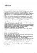 TFM Final QUESTIONS AND CORRECT DETAILED ANSWERS WITH RATIONALES 2025&sol;2026&lpar;VERIFIED ANSWERS&rpar; &vert;ALREADY GRADED A&plus;