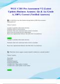WGU C201 Pre-Assessment V2 &lpar;Latest 2024&sol; 2025 Update&rpar; Business Acumen &vert; Qs & As&vert; Grade A&vert; 100&percnt; Correct &lpar;Verified Answers&rpar;