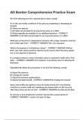 AD Banker Comprehensive Practice Exam