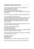 ad Banker P&C Comp Test questions and answers