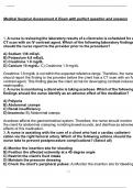 Medical Surgical Assessment A Exam with perfect question and answers