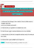 FCCS Newest Updated Real&comma; Multiple Choice Exam &vert;Questions With Correct Answers &lpar;2024 &sol; 2025&rpar; &lpar;Verified Answers&rpar; &vert;&vert;Complete A&plus; Guide