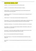 NYSTCE ESOL CST EXAM QUESTIONS AND COMPLETE CORRECT  ANSWERS 2024&sol;2025