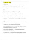 NYSTCE EAS EXAM QUESTIONS AND COMPLETE CORRECT ANSWERS 2024&sol;2025